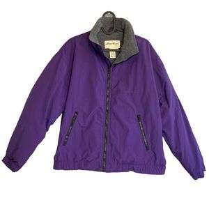 Eddie Bauer Polartec Insulated Purple Nylon Jacket size Medium